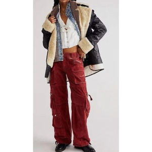 Free People Last Time Stacked Cargo Cord Pants